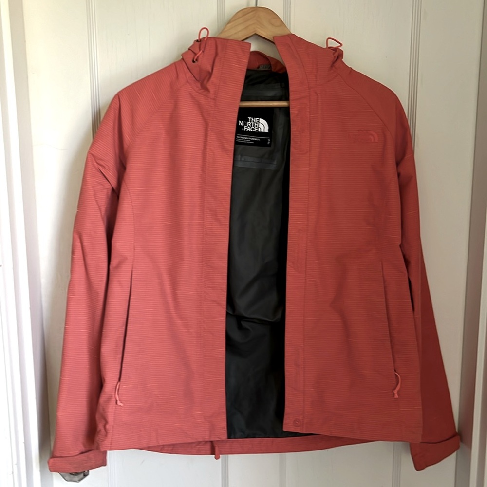 North Face women's winter coral jacket